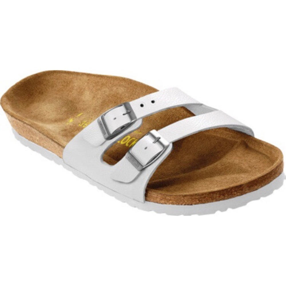 Birkenstock Ibiza sandle white patent birkoflor 37